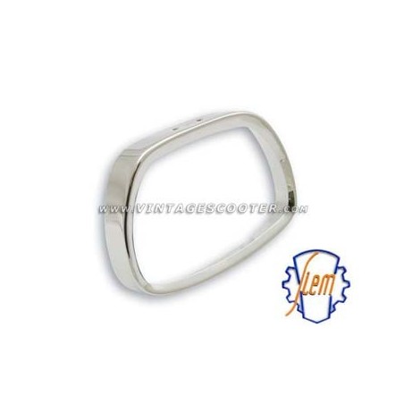 Cerclage de phare chromé SIEM 125 GTligne carrée - 180 SS - 125 Sprint